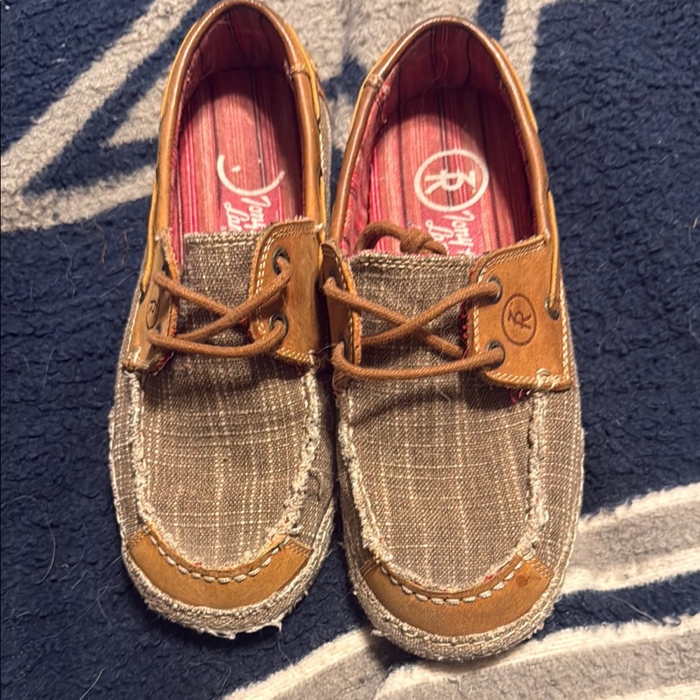 Tony Lama Brown and Tan Women's Shoes Western
